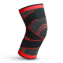 Compression Knitted Knee Pads Running Cycling Basketball Breathable Straps Knee Pads